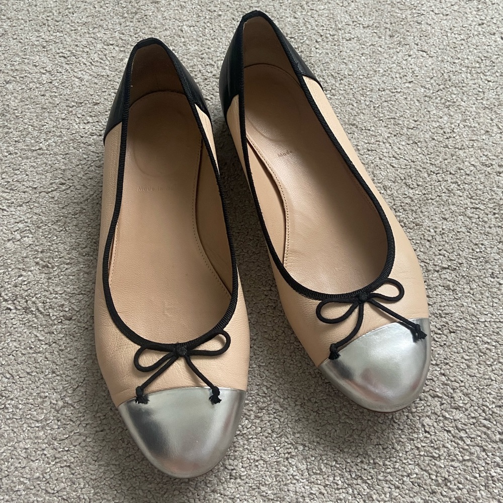 J. Crew genuine leather ballet flats